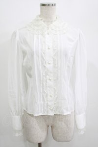 Innocent World / ホイップレース衿ブラウス M オフ H-25-07-12-042-IW-BL-NS-ZH