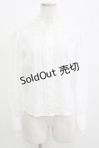 Innocent World / ホイップレース衿ブラウス M オフ H-25-07-12-042-IW-BL-NS-ZH