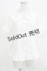 Lolitime（海外ロリータブランド） / 刺繍衿ブラウス M オフ H-25-07-12-044-GO-BL-NS-ZH