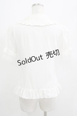 画像3: Lolitime（海外ロリータブランド） / 刺繍衿ブラウス M オフ H-25-07-12-044-GO-BL-NS-ZH