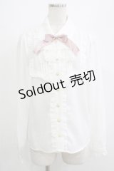 Amavel / Dolly レースジャボブラウス Free オフ/ピンク H-25-07-12-045-CA-BL-NS-ZH
