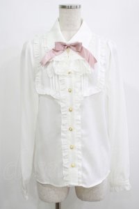 Amavel / Dolly レースジャボブラウス Free オフ/ピンク H-25-07-12-045-CA-BL-NS-ZH