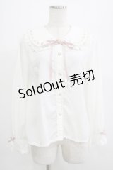 axes femme kawaii / はしごレースブラウス M オフ/ピンク H-25-07-12-048-AX-BL-NS-ZH