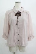 axes femme / バラモチーフブラウス M ピンク H-25-07-12-049-AX-BL-NS-ZH