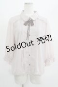 axes femme / バラモチーフブラウス M ピンク H-25-07-12-049-AX-BL-NS-ZH
