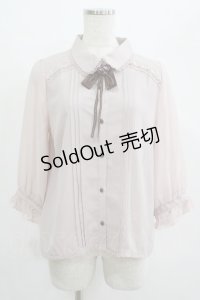 axes femme / バラモチーフブラウス M ピンク H-25-07-12-049-AX-BL-NS-ZH