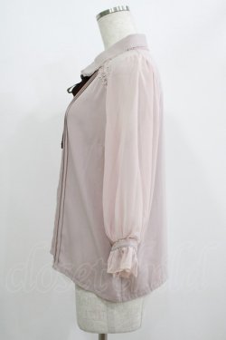 画像2: axes femme / バラモチーフブラウス M ピンク H-25-07-12-049-AX-BL-NS-ZH