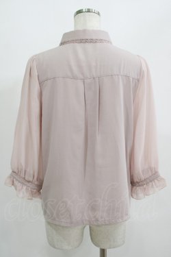 画像3: axes femme / バラモチーフブラウス M ピンク H-25-07-12-049-AX-BL-NS-ZH