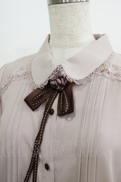 画像4: axes femme / バラモチーフブラウス M ピンク H-25-07-12-049-AX-BL-NS-ZH