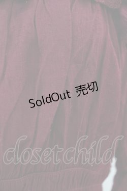 画像3: Sheglit / ユリシスローズ刺繍シャーリングブラウス  ボルドー H-25-07-12-1049-EL-BL-KB-ZH