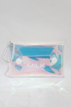 画像1: MILK / シャイニングオーロラポーチ   H-25-07-12-1009-ML-ZA-KB-ZH