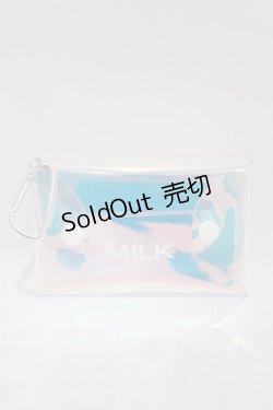 画像1: MILK / シャイニングオーロラポーチ   H-25-07-12-1009-ML-ZA-KB-ZH