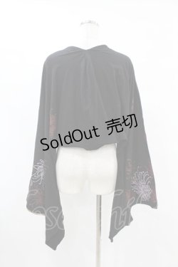 画像2: gouk / 着物袖ボレロ  黒×赤 H-25-07-12-1058-GO-TO-KB-ZH