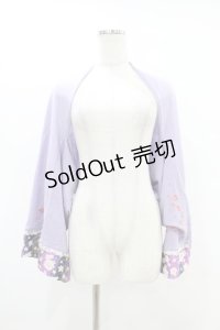 gouk / 桜刺繍マーガレットボレロ  ラベンダー H-25-07-12-1059-GO-TO-KB-ZH