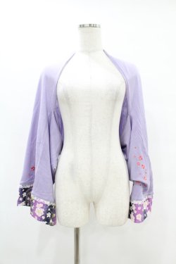画像1: gouk / 桜刺繍マーガレットボレロ  ラベンダー H-25-07-12-1059-GO-TO-KB-ZH