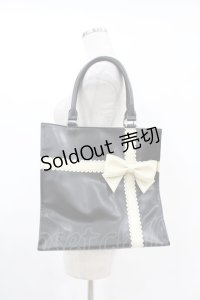Emily Temple cute / スカラップリボンBAG  黒 H-25-07-12-1017-ET-BG-KB-ZH