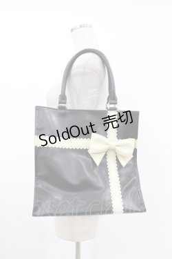 画像1: Emily Temple cute / スカラップリボンBAG  黒 H-25-07-12-1017-ET-BG-KB-ZH