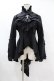 画像1: MARBLE / ボリュームタイ付きブラウス付き風ジャケット  ブラック×ブラック H-25-07-12-1021-GO-JA-KB-ZH (1)