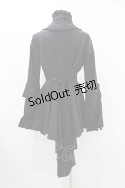 画像2: MARBLE / ボリュームタイ付きブラウス付き風ジャケット  ブラック×ブラック H-25-07-12-1021-GO-JA-KB-ZH