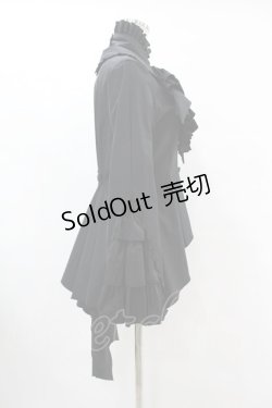 画像3: MARBLE / ボリュームタイ付きブラウス付き風ジャケット  ブラック×ブラック H-25-07-12-1021-GO-JA-KB-ZH