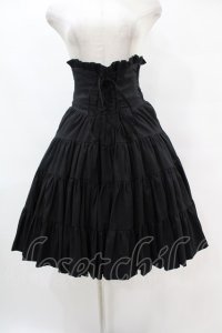 LAPIN AGILL / ティアードハイウエストスカート  黒 H-25-07-12-1030-EL-SK-KB-ZH
