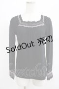 axes femme / レース使いインナープルオーバー M ブラック H-25-07-12-051-AX-TO-NS-ZH