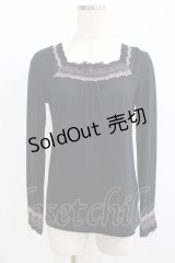 axes femme / レース使いインナープルオーバー M ブラック H-25-07-12-051-AX-TO-NS-ZH