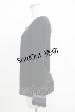 画像2: axes femme / レース使いインナープルオーバー M ブラック H-25-07-12-051-AX-TO-NS-ZH