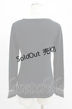 画像3: axes femme / レース使いインナープルオーバー M ブラック H-25-07-12-051-AX-TO-NS-ZH