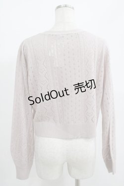 画像3: axes femme POETIQUE / チェリー刺繍ニットカーディガン M ピンク H-25-07-12-053-AX-TO-NS-ZH