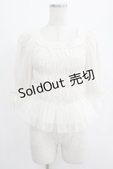 F&A / シャーリングチュールプルオーバーブラウス Free IVORY H-25-07-12-054-LO-BL-NS-ZH