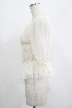 画像2: F&A / シャーリングチュールプルオーバーブラウス Free IVORY H-25-07-12-054-LO-BL-NS-ZH