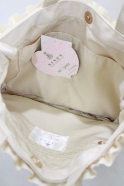 画像3: m petit by misako / NINA’Sコラボプリントトートバッグ  アイボリー H-25-07-12-057-LO-BG-NS-ZH