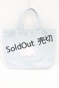 m petit by misako / NINA’Sコラボプリントトートバッグ  サックス H-25-07-12-058-LO-BG-NS-ZH