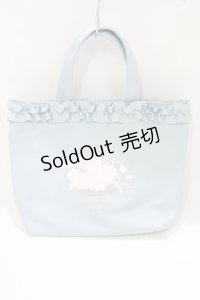 m petit by misako / NINA’Sコラボプリントトートバッグ  サックス H-25-07-12-058-LO-BG-NS-ZH