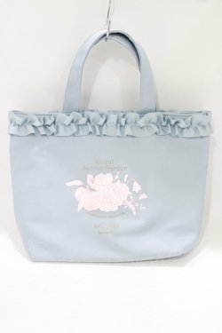 画像1: m petit by misako / NINA’Sコラボプリントトートバッグ  サックス H-25-07-12-058-LO-BG-NS-ZH