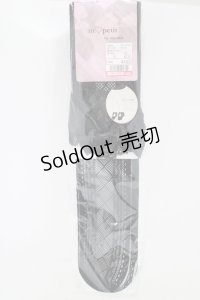 m petit by misako / AMOVKTPレースリボンオーバーニー  ブラック H-25-07-12-061-LO-ZA-NS-ZH
