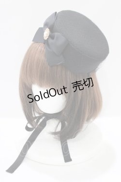 画像1: Amavel / Vintage Doll カクテルハット  ブラック H-25-07-12-067-CA-AC-NS-ZH