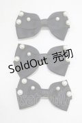 m petit by misako / AM3Pリボンクリップ  ブラック H-25-07-12-068-LO-AC-NS-ZH