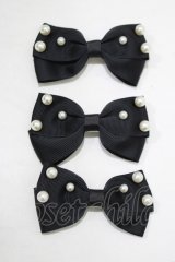 m petit by misako / AM3Pリボンクリップ  ブラック H-25-07-12-068-LO-AC-NS-ZH