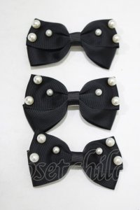 m petit by misako / AM3Pリボンクリップ  ブラック H-25-07-12-068-LO-AC-NS-ZH