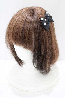 画像2: m petit by misako / AM3Pリボンクリップ  ブラック H-25-07-12-068-LO-AC-NS-ZH