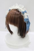 妹抖手作工作屋（海外ロリータブランド） / チュールヘッドドレス  オフ/ブルー H-25-07-12-070-PU-AC-NS-ZH