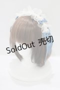 妹抖手作工作屋（海外ロリータブランド） / チュールヘッドドレス  オフ/ブルー H-25-07-12-070-PU-AC-NS-ZH