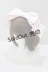 Angelic Pretty / Heartヒロインリボンヘッドドレス(無地)  ピンク H-25-07-12-072-AP-AC-NS-ZH