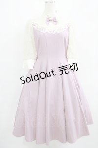 Innocent World / サーキュラーレーシーワンピース M オールドローズ×生成/Old Rose×Beige H-25-07-12-007-IW-OP-NS-ZH
