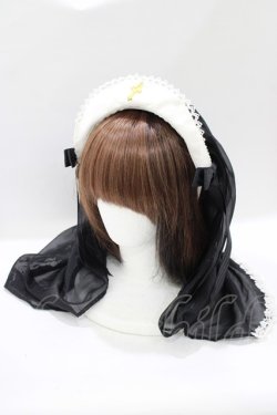 画像1: metamorphose / 乙女の祈りシスター風カチューシャ  ブラック H-25-07-12-076-ME-ZA-NS-ZH