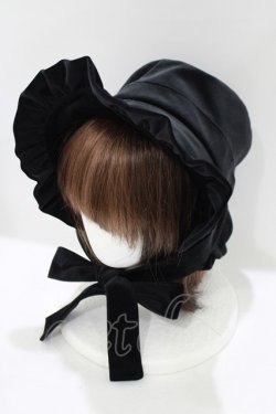 画像1: Physical Drop / フリルハット  ブラック H-25-07-12-077-LO-AC-NS-ZH