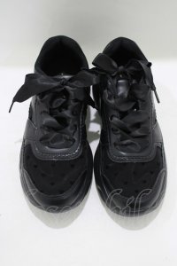 m petit by misako / AMハートガラチュールスニーカー L ブラック H-25-07-12-080-LO-SH-NS-ZH