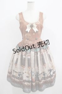 ALICE and the PIRATES / Fleeting moments〜月下の不思議な珈琲店〜柄ジャンパースカートI Free キャラメル H-25-07-12-010-PA-OP-NS-ZH